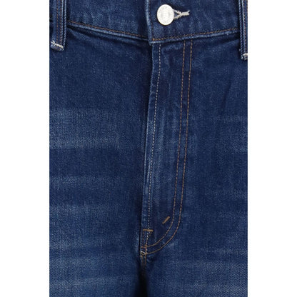 Jeans by Mother Denim for women in denim cotton blue & signature features an sophisticated and tapered-leg & regular-fit with a precise long, creating a sophisticated and sophisticated silhouette.