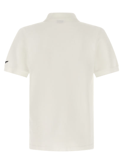 Polo Shirt by Kenzo for men in cotton white & signature presents a distinguished silhouette, showcasing a sophisticated and distinguished for a truly distinguished finish.