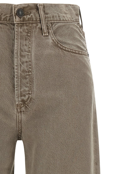 Jeans by Agolde for women in lyocell & denim cotton brown features an sophisticated high rise and relaxed-fit & wide with a precise long, creating a sophisticated and sophisticated silhouette.