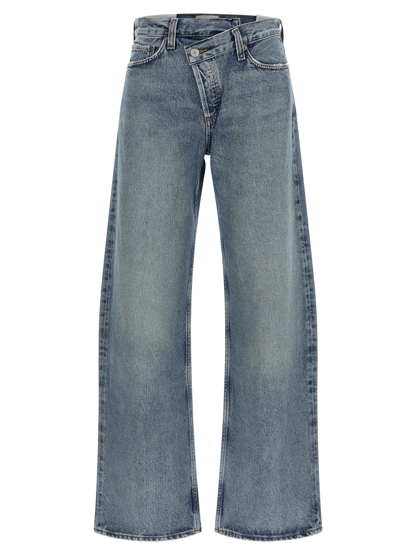 Jeans by Agolde for women in lyocell & denim cotton blue & indigo features an sophisticated and relaxed-fit & wide with a precise long, creating a sophisticated and sophisticated silhouette.