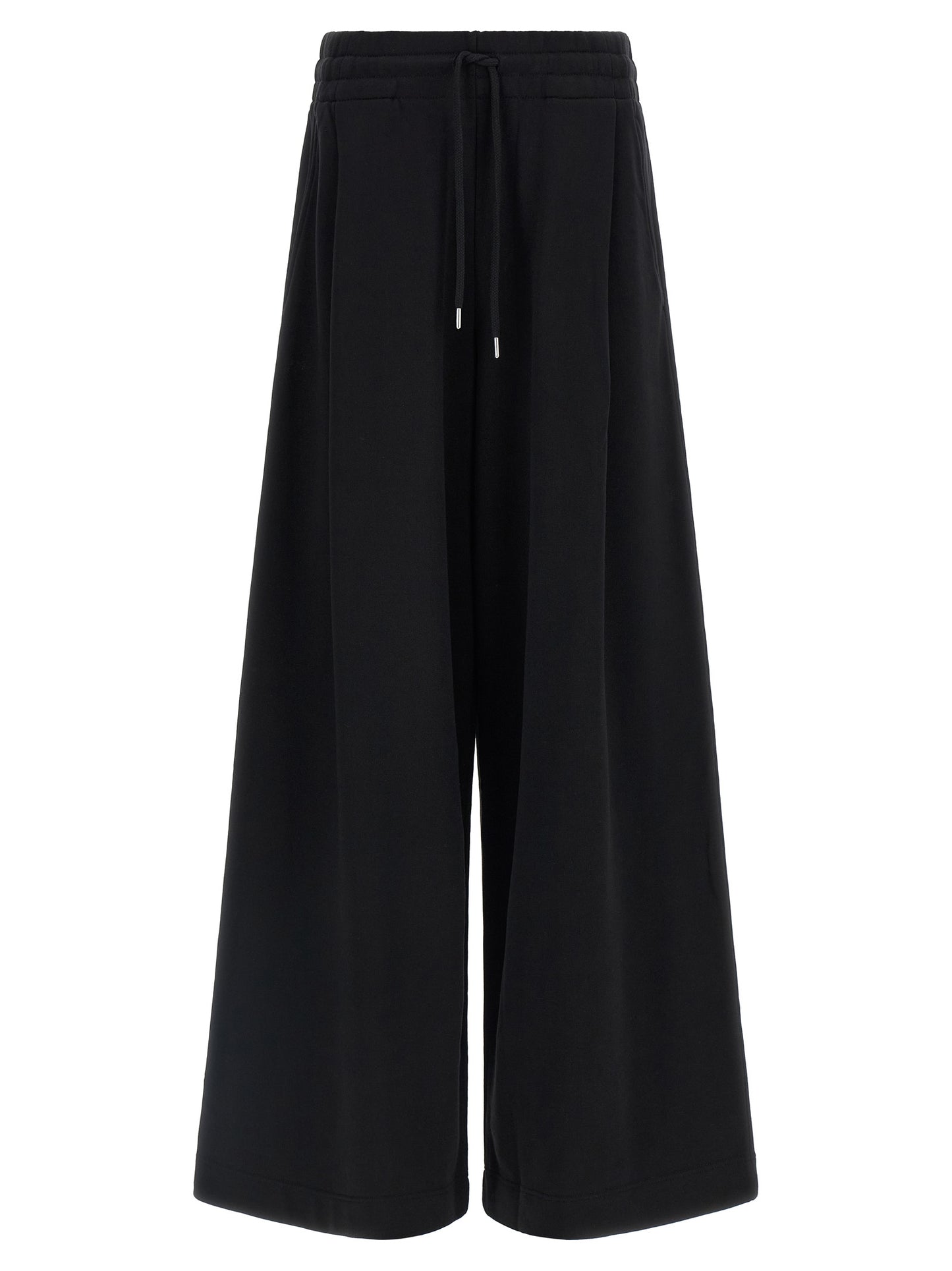 Activewear Pants by Dries Van Noten for women in cotton black & silver features an versatile silhouette, integrating performance-ready with a versatile athletic & flared, long, and .