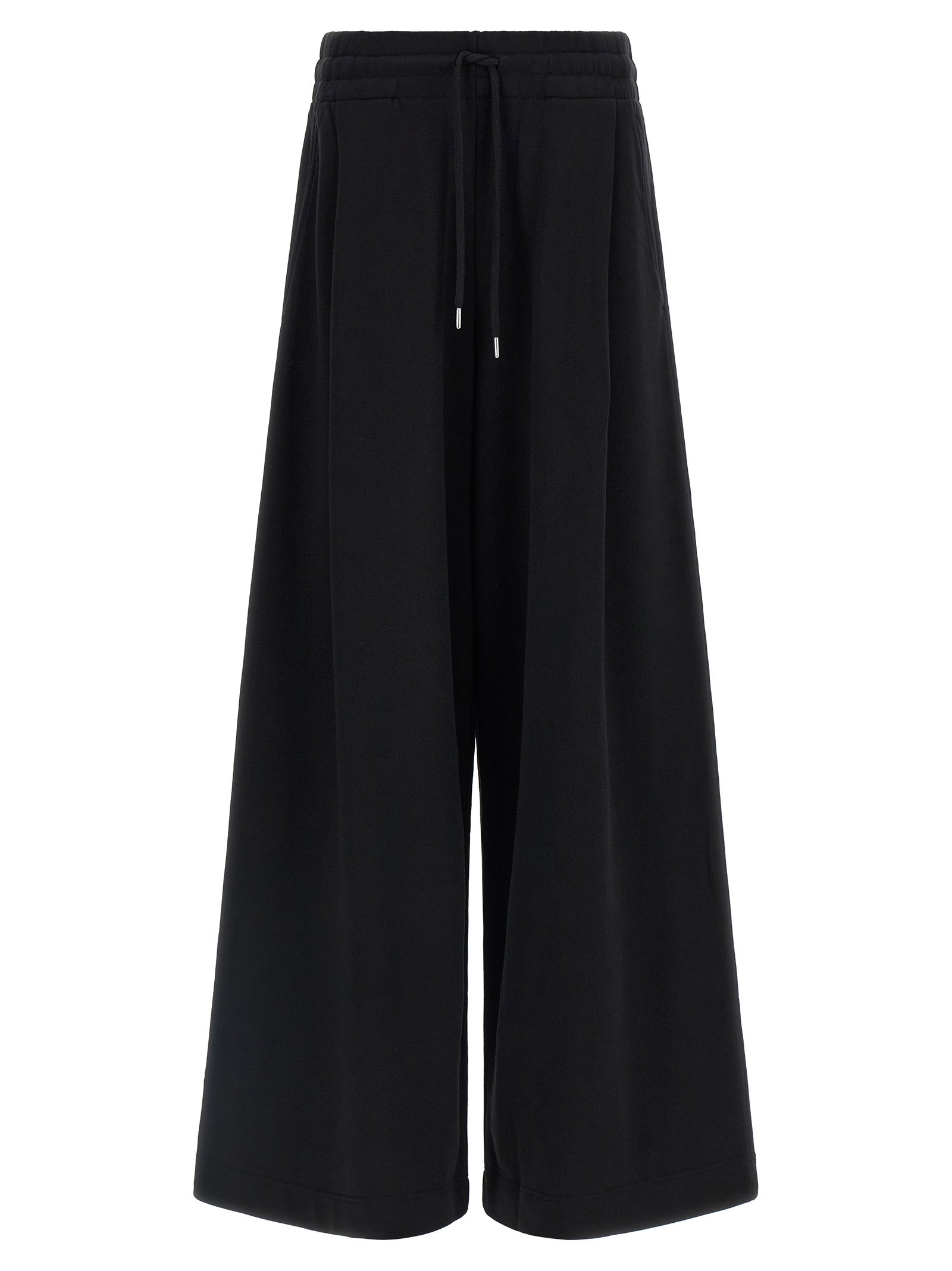 Activewear Pants by Dries Van Noten for women in cotton black & silver features an versatile silhouette, integrating performance-ready with a versatile athletic & flared, long, and .