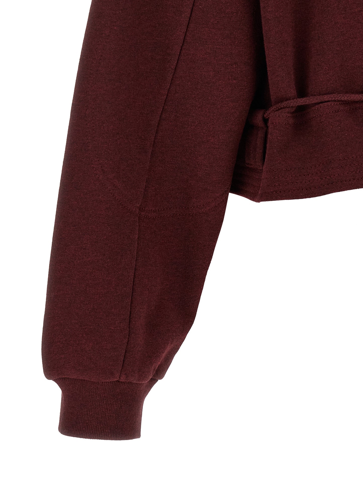 Activewear Sweatshirt by Dries Van Noten for women in cotton bordeaux features an contemporary silhouette with , refined detailing, and an contemporary for a sophisticated performance look.