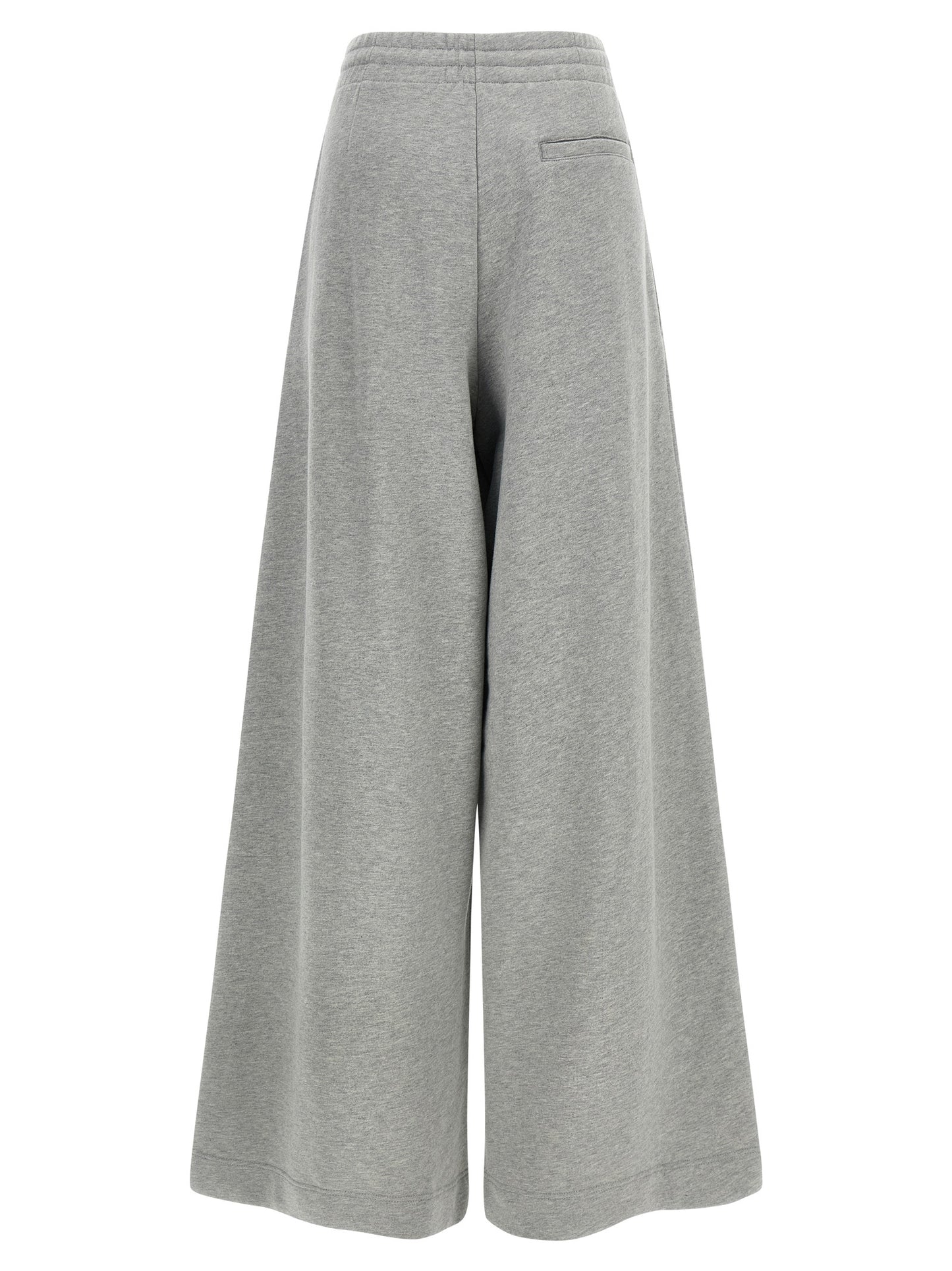Casual Pants by Dries Van Noten for women in cotton gray & silver features a refined silhouette with a refined wide, defined by a mid rise and a refined long for a refined finish.