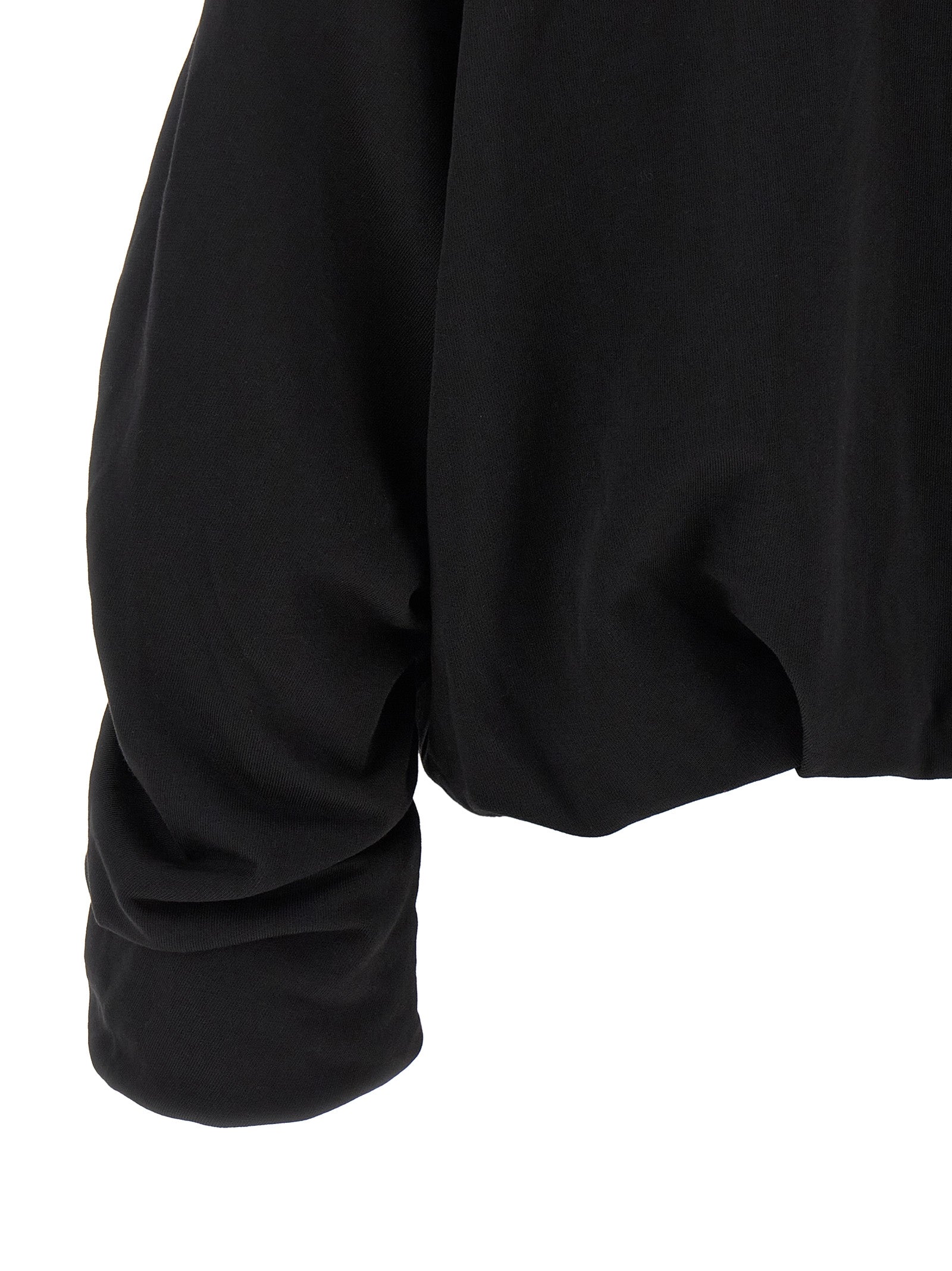 Sweatshirt Hoodie by Dries Van Noten for women in cotton black & silver features an luminous silhouette, showcasing a sophisticated and for a truly luminous look.