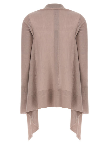 Cardigan by Rick Owens for women in cotton multicolor & pink features a nuanced silhouette with a refined wrap neckline and nuanced detailing for a sophisticated look.