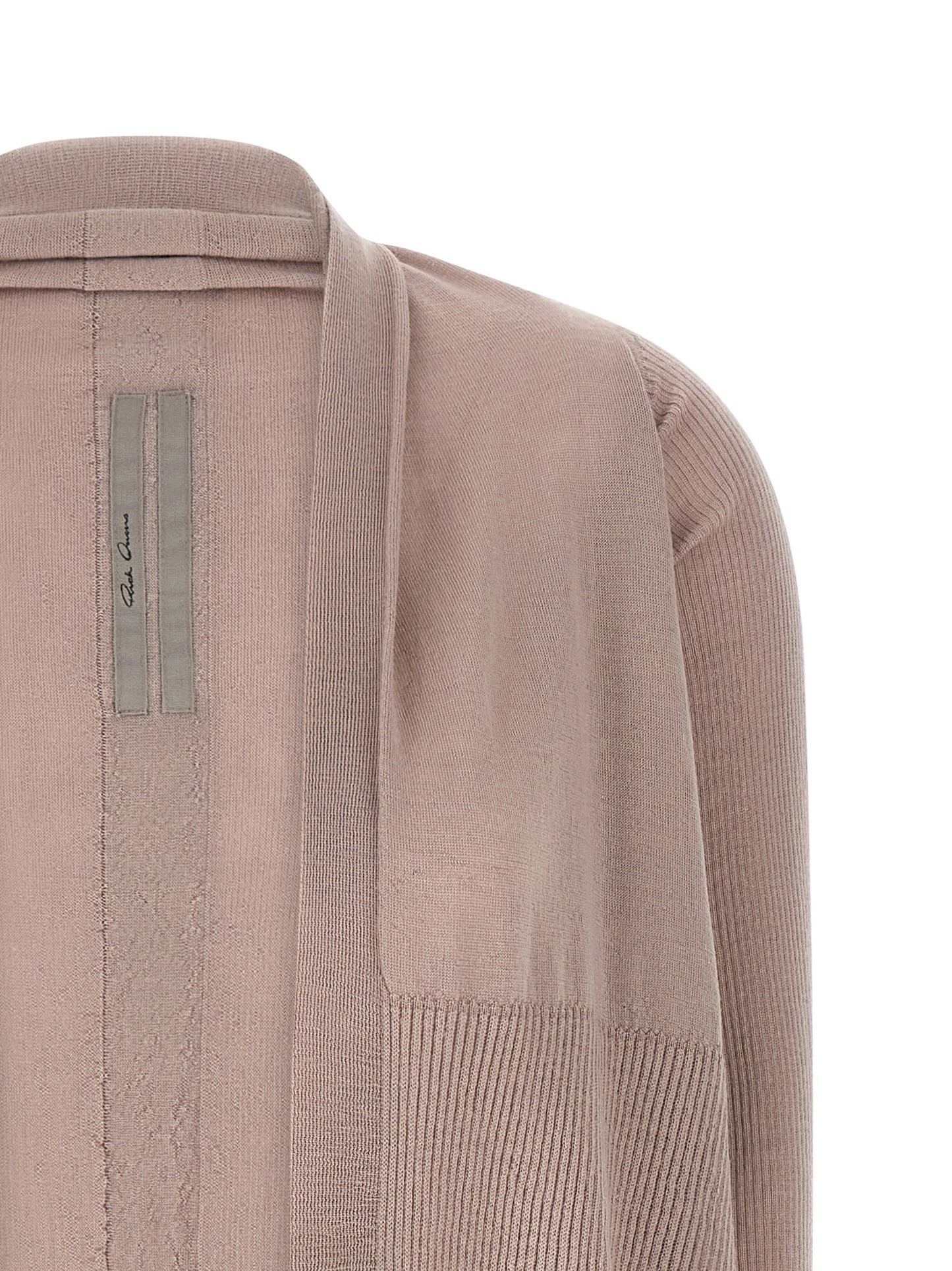 Cardigan by Rick Owens for women in cotton multicolor & pink showcases a luxurious silhouette, meticulously detailed with a sophisticated wrap neckline and for a refined finish.