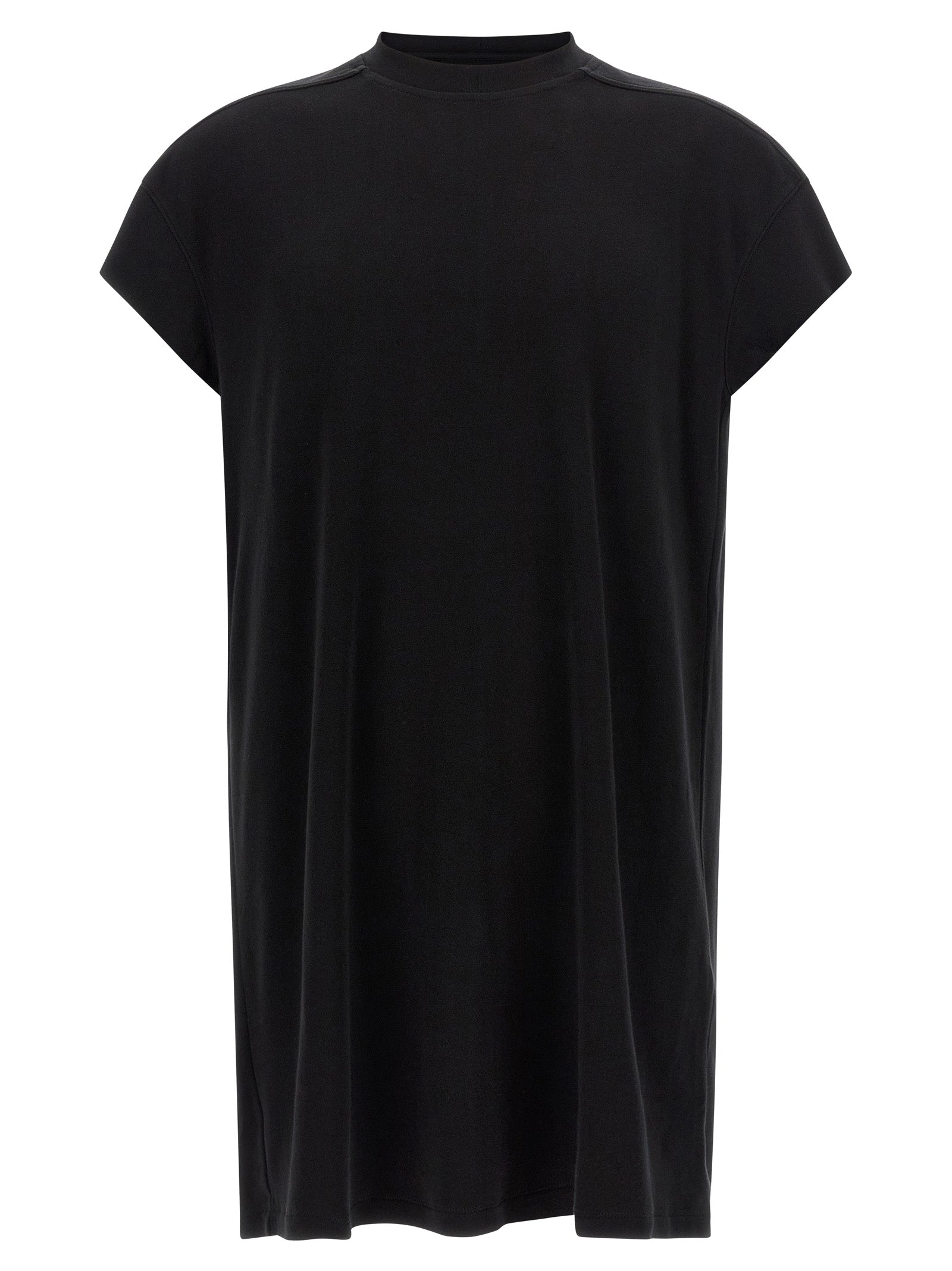 T-Shirt by Rick Owens for men in organic cotton black & signature features an on trend silhouette, perfectly showcasing a on trend and for an elevated aesthetic.