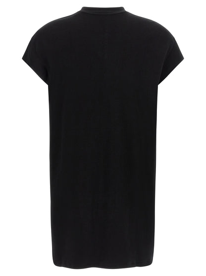 T-Shirt by Rick Owens for men in organic cotton black & signature features a plush silhouette, showcasing a sophisticated and for a truly plush finish.