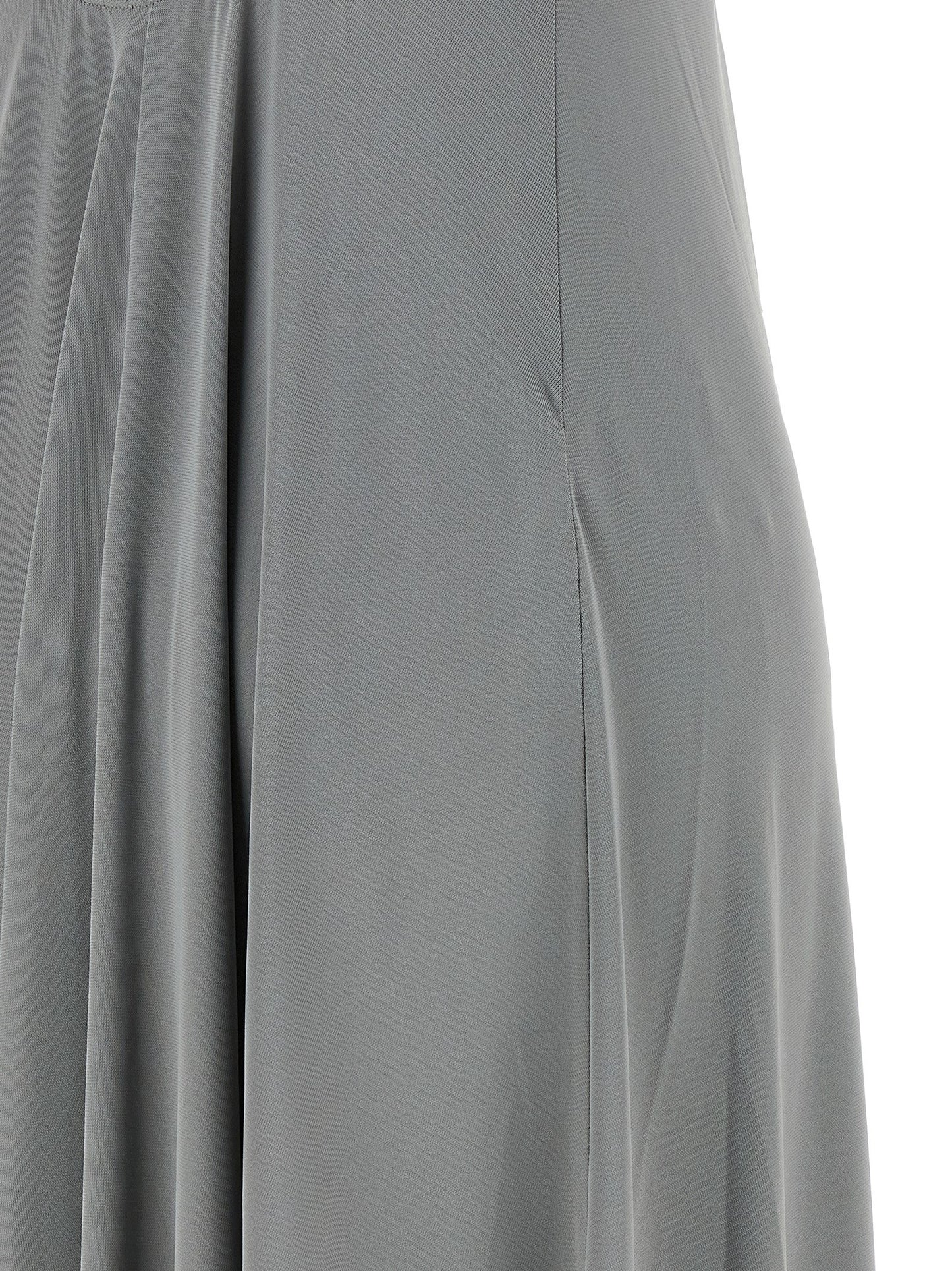 Dress by Eres for women in stretch polyamide silver features an eye catching silhouette with a sophisticated , elegant , and a refined long for a eye catching aesthetic.