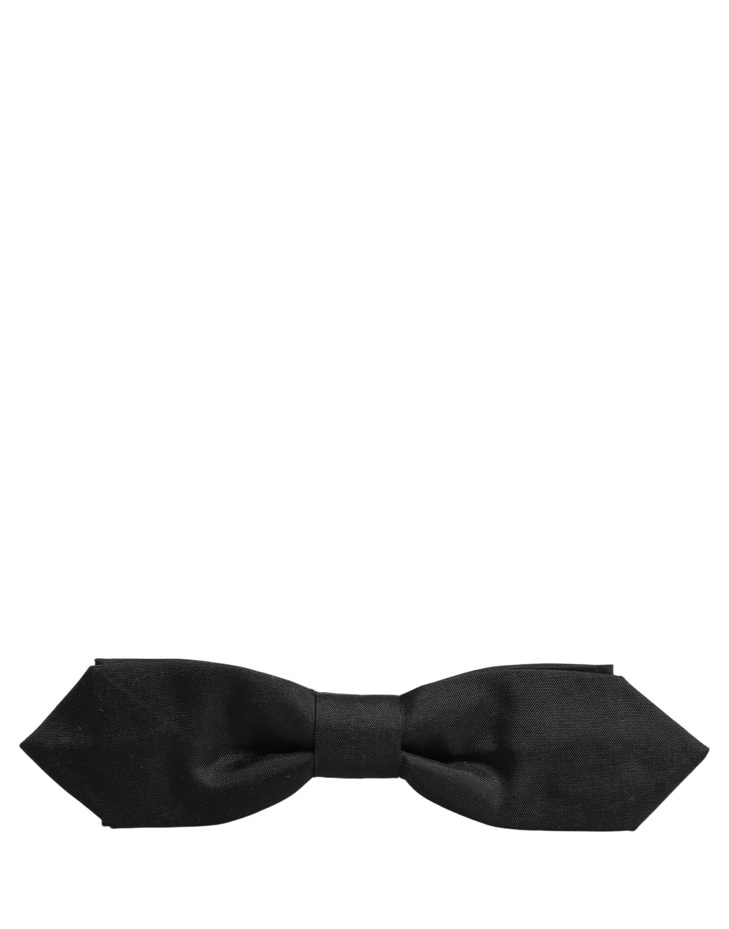 Dolce & Gabbana Men Black Polyester Adjustable Neck Papillon Bow Tie