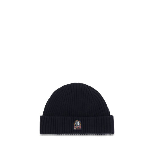 Beanie Hat by Parajumpers for men in merino wool blue features a athleisure-luxe silhouette, artfully capturing the essence of the athleisure-luxe Merino Wool Beanie Hat design for a sophisticated look.