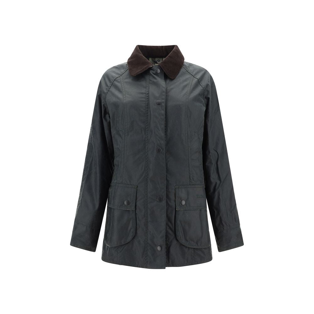 Overcoat by Barbour for women in cotton bicolour & tartan showcases a enveloping silhouette, detailed with distinctive pockets and a enveloping .