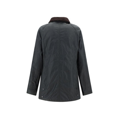 Overcoat by Barbour for women in cotton bicolour & tartan presents a luxurious silhouette, showcasing a luxurious and sophisticated pockets for a premium, luxurious look.