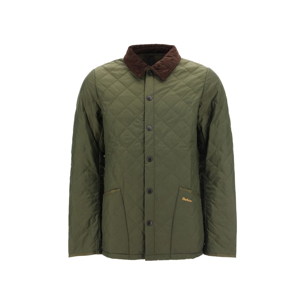 Overcoat by Barbour for men in polyamide velvet bicolour features an voluminous silhouette, showcasing distinct pockets and a voluminous for a truly voluminous aesthetic.