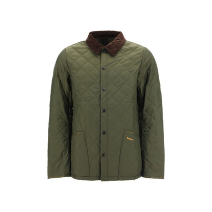 Overcoat by Barbour for men in polyamide velvet bicolour features an voluminous silhouette, showcasing distinct pockets and a voluminous for a truly voluminous aesthetic.