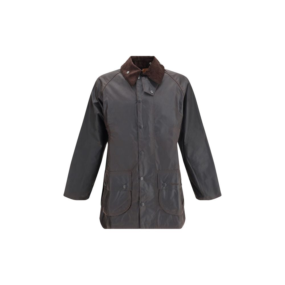 Hooded Overcoat by Barbour for men in cotton corduroy black features a cosy chic silhouette, artfully detailed with a sophisticated hooded neckline and premium pockets & hooded for a cosy chic finish.