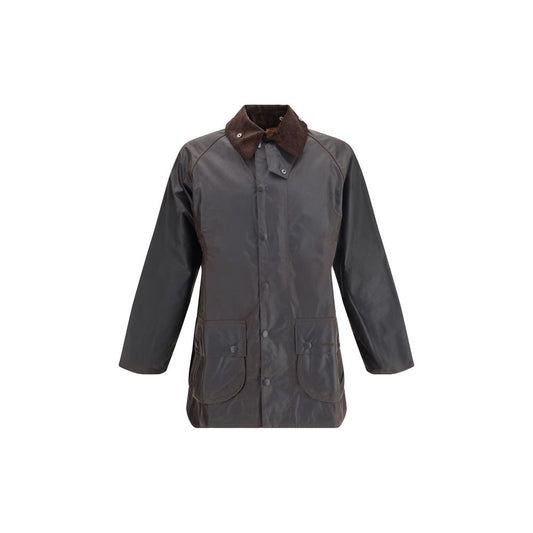 Hooded Overcoat by Barbour for men in cotton corduroy black features a cosy chic silhouette, artfully detailed with a sophisticated hooded neckline and premium pockets & hooded for a cosy chic finish.