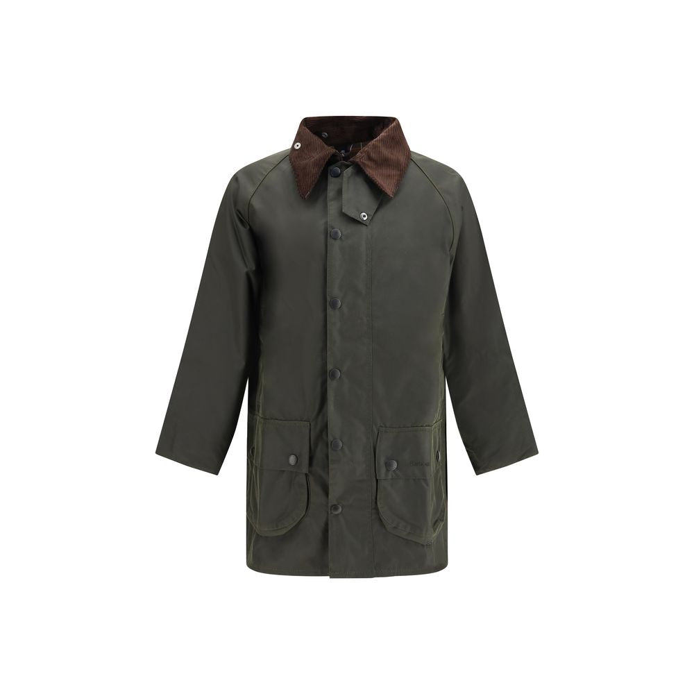 Hooded Overcoat by Barbour for men in cotton corduroy bicolour features a contemporary silhouette showcasing a contemporary hooded neckline and refined pockets & hooded for a sophisticated finish.
