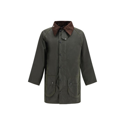 Hooded Overcoat by Barbour for men in cotton corduroy bicolour features a contemporary silhouette showcasing a contemporary hooded neckline and refined pockets & hooded for a sophisticated finish.