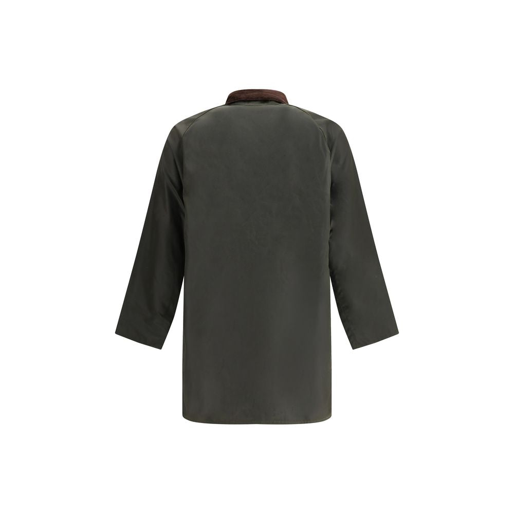 Hooded Overcoat by Barbour for men in cotton corduroy bicolour features a cosy chic silhouette, artfully detailed with a sophisticated hooded neckline and premium pockets & hooded for a cosy chic finish.