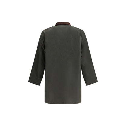 Hooded Overcoat by Barbour for men in cotton corduroy bicolour features a cosy chic silhouette, artfully detailed with a sophisticated hooded neckline and premium pockets & hooded for a cosy chic finish.