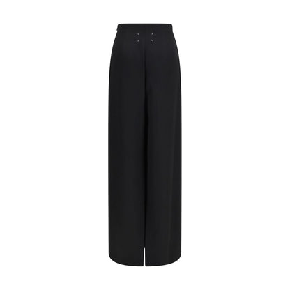 Skirt by Maison Margiela for women in wool black & signature features an relaxed-yet-refined silhouette that elegantly showcases the Four Stitches Women's High Rise Wool Long Skirt design and sophisticated long.