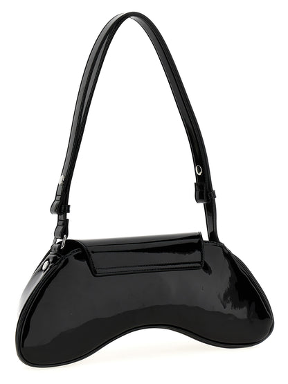 2-in-1 Shoulder & Crossbody Flap Bag by Diesel for women in polyethylene & polyurethane black features a effortless sophistication silhouette, secured by a flap & magnetic with ample and versatile crossbody-strap, shoulder-strap, adjustable-strap & handle for a effortless sophistication finish.