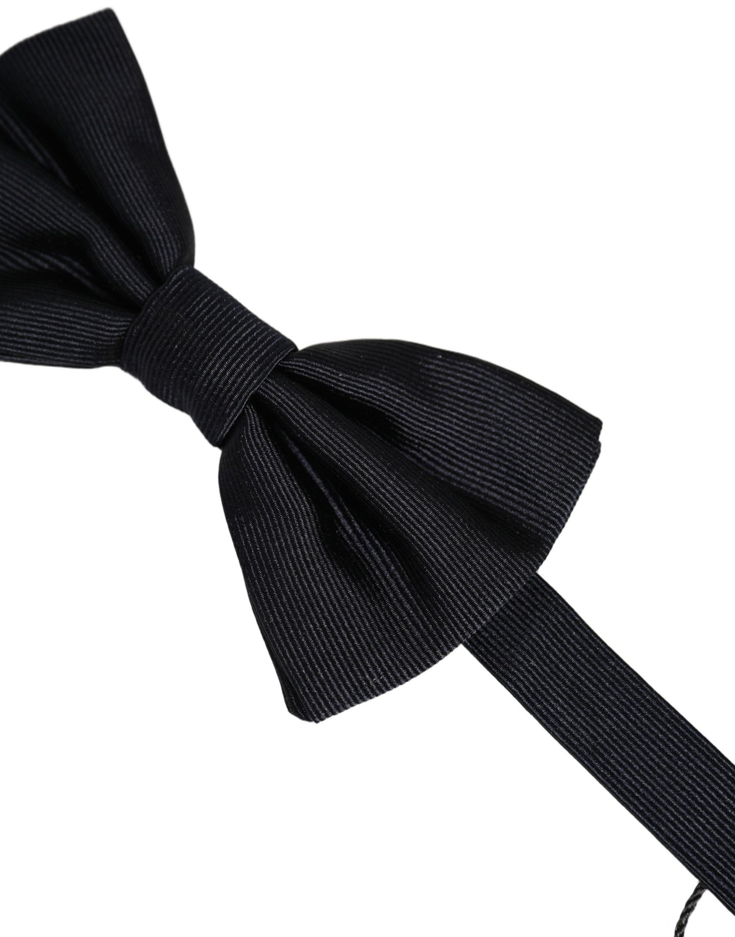 Dolce & Gabbana Men Black 100% Silk Adjustable Neck Papillon Bow Tie