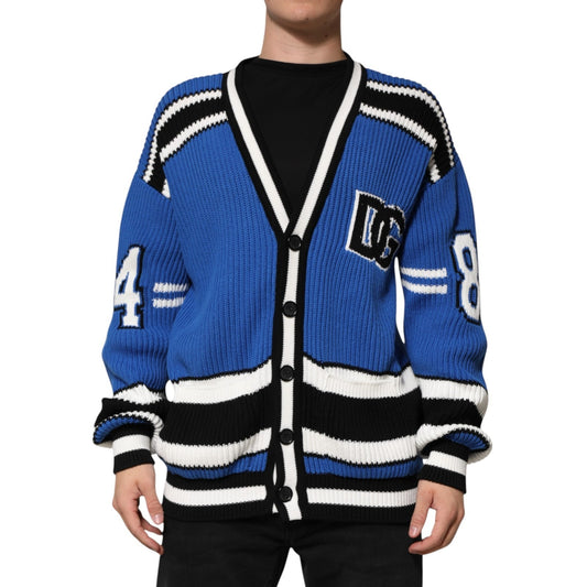Dolce & Gabbana Men's Cotton Cardigan - Blue Signature