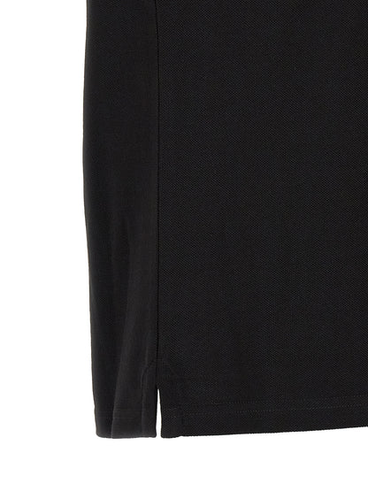 Moncler Black Cotton Polo Shirt
