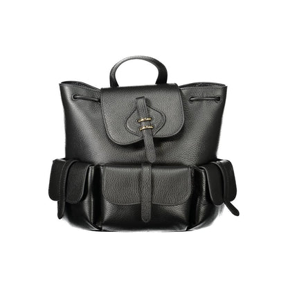 Drawstring Backpack by Coccinelle for women in leather black features a architectural Mavery Leather Drawstring Backpack design with a secure drawstring & magnetic, ample built-in-compartments, external-pockets & internal-pockets, and versatile handle, backpack-strap & adjustable-strap for a architectural finish.