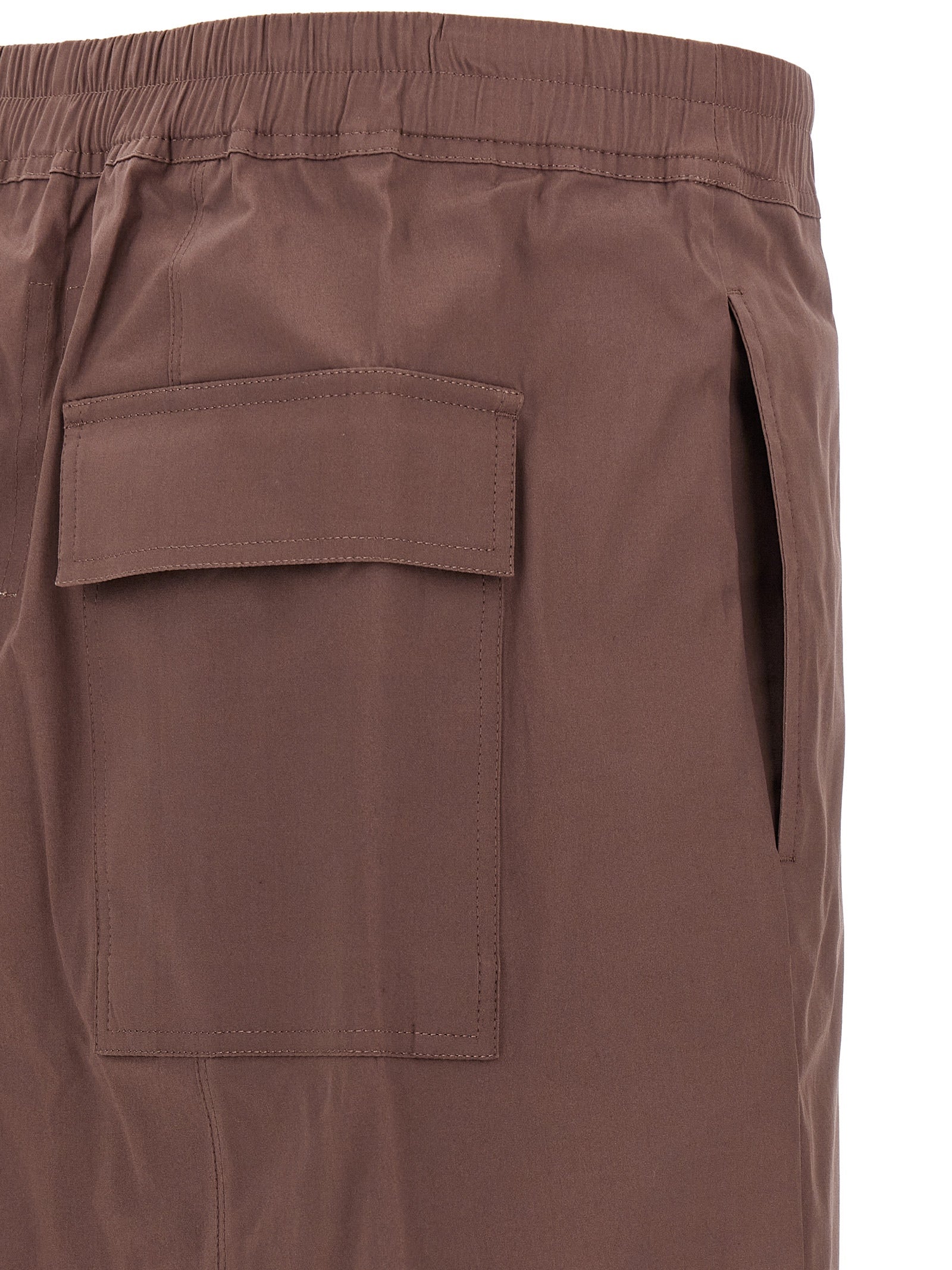 Bermuda Shorts by Rick Owens for men in stretch cotton brown features a eye catching relaxed-fit and long short with a eye catching .