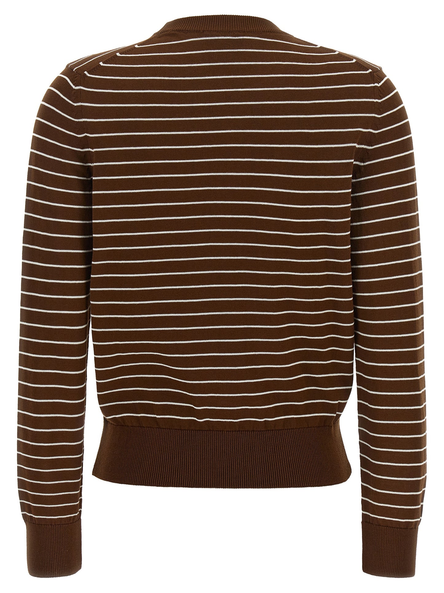Cardigan by A.P.C. for women in cotton canvas brown, natural & striped features a nuanced silhouette with a refined and nuanced detailing for a sophisticated look.