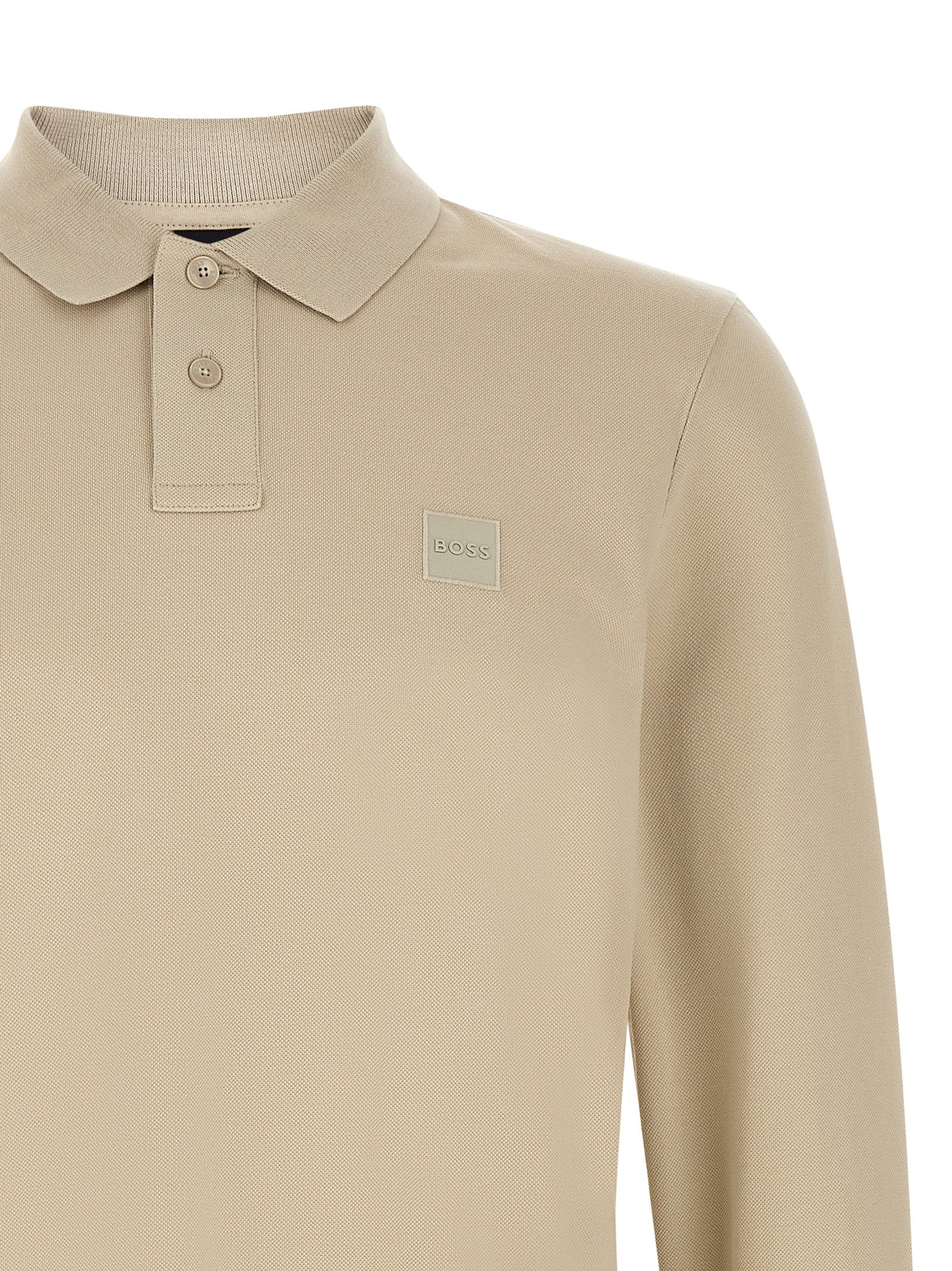 This Polo Shirt by Hugo Boss for men in stretch cotton beige presents a flawless silhouette, showcasing flawless detailing and a refined for a truly flawless aesthetic.