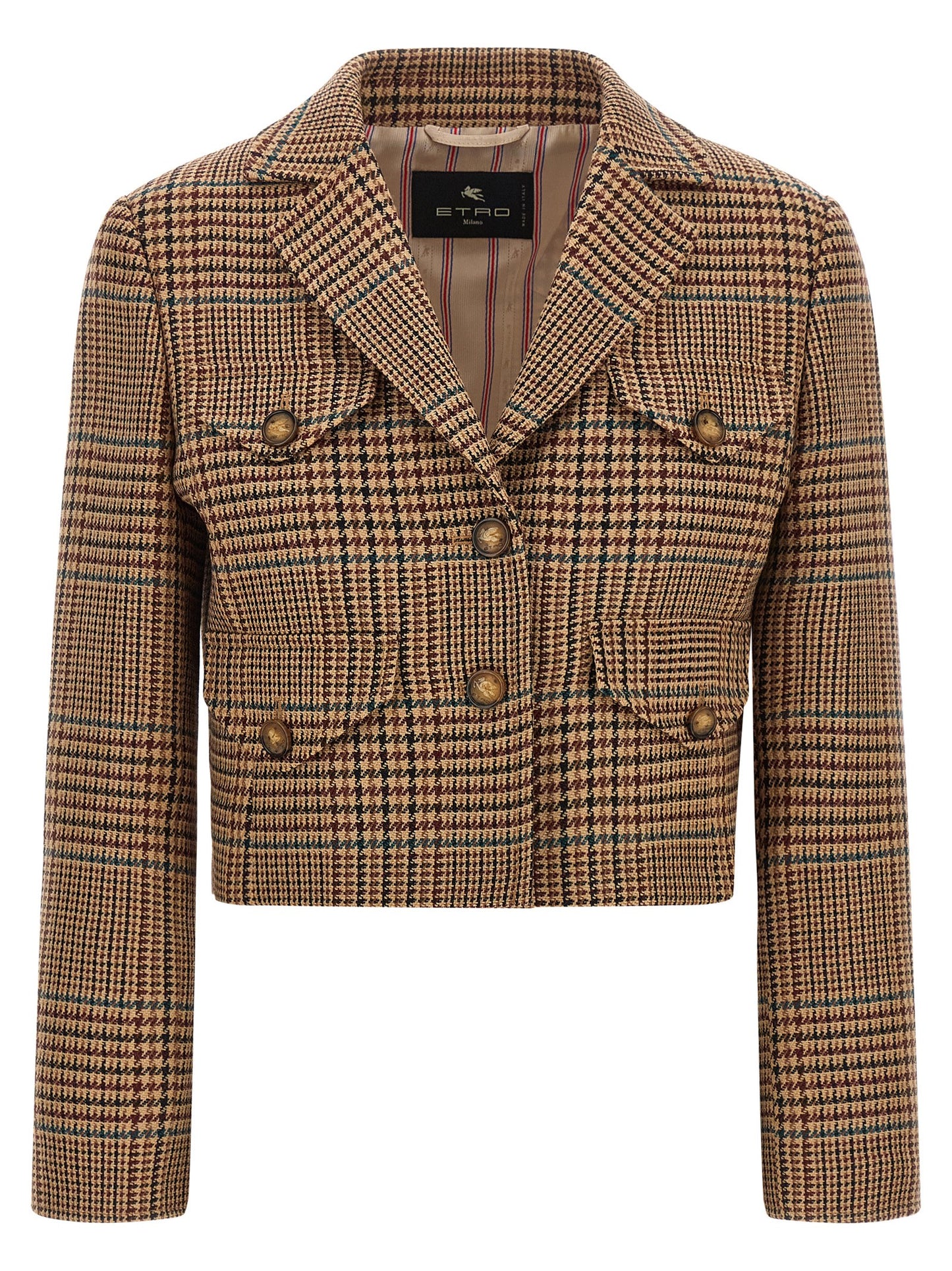 Blazer by Etro for women in wool brown features an stylish silhouette, showcasing a sophisticated and stylish for a truly stylish finish.