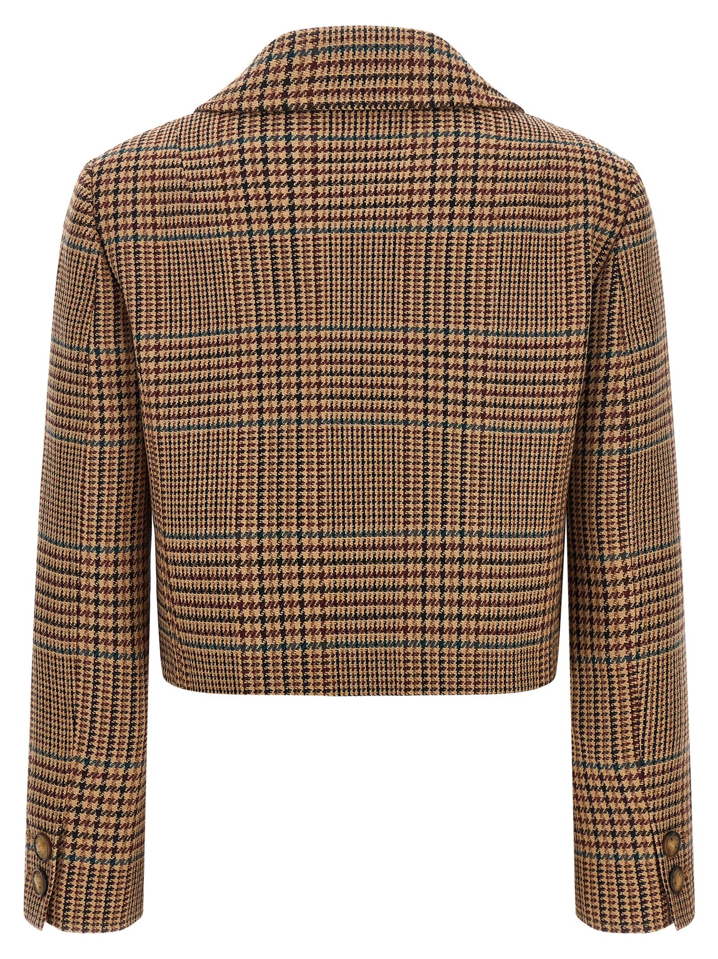 Blazer by Etro for women in wool brown showcases a polished silhouette, highlighted by a refined and polished for a sophisticated finish.