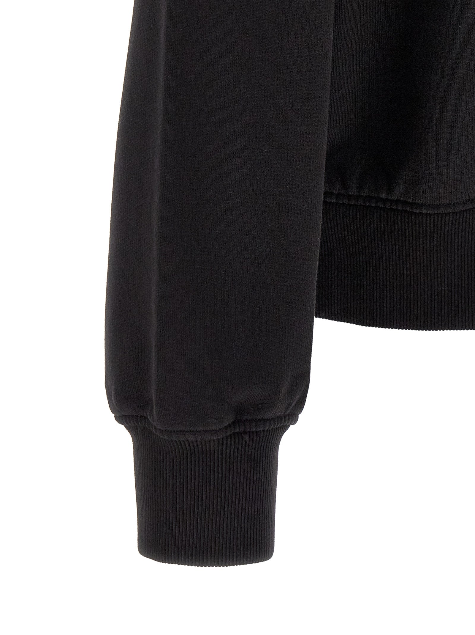 Sweatshirt Hoodie by Dolce & Gabbana for men in cotton black, silver & signature features an luminous silhouette, showcasing a sophisticated and for a truly luminous look.