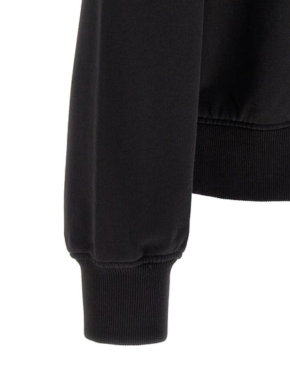 Sweatshirt Hoodie by Dolce & Gabbana for men in cotton black, silver & signature features an luminous silhouette, showcasing a sophisticated and for a truly luminous look.