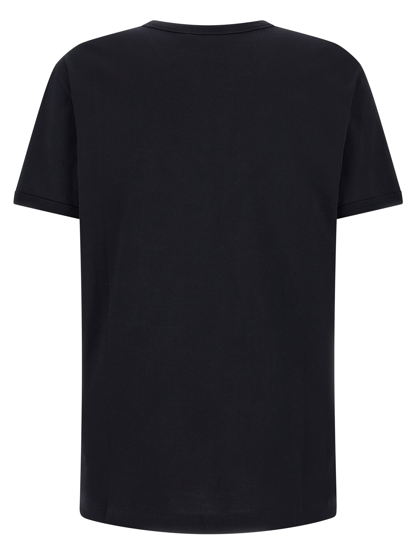 T-Shirt by Dolce & Gabbana for men in cotton dark-blue, signature & monogram features an edgy silhouette, meticulously detailed with a sophisticated and for a truly edgy finish.