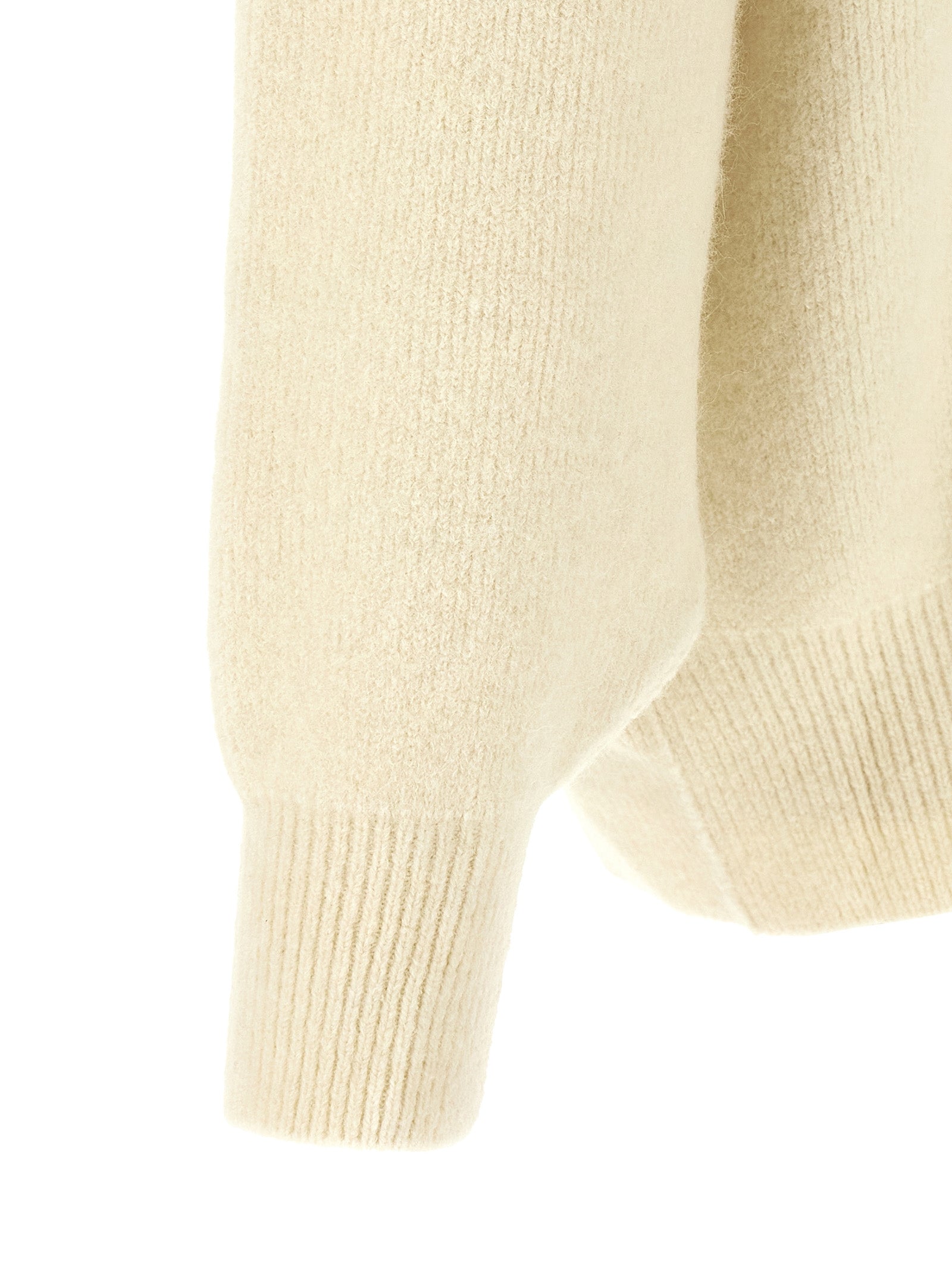 Sweatshirt Hoodie by Rick Owens for men in angora marabou & nylon cream & white features a edgy silhouette, detailed with a edgy and for a refined finish.