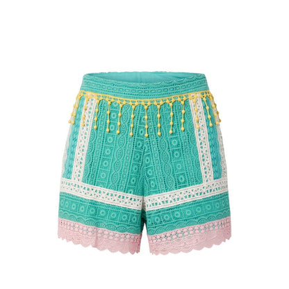 Trussardi Jeans Green Cotton Women Shorts
