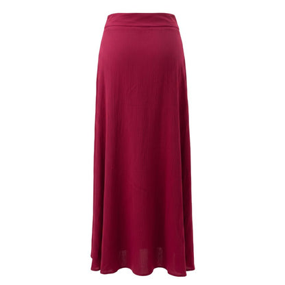 Trussardi Jeans Red Viscose Women Skirt