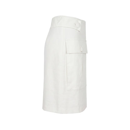 Trussardi Jeans White Viscose Women Skirt