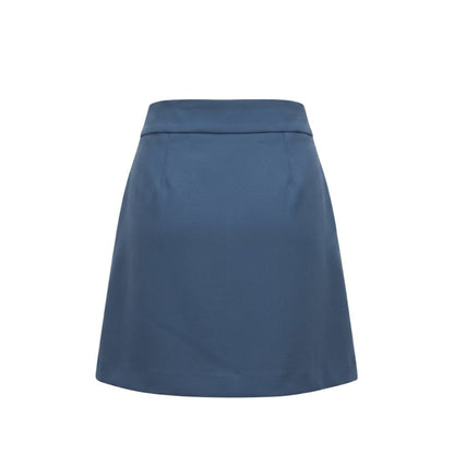 Trussardi Jeans Blue Polyester Women Skirt