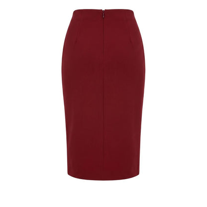 Trussardi Jeans Red Polyester Women Skirt