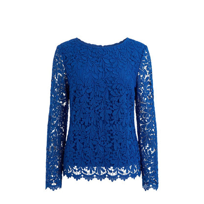 Trussardi Jeans Blue Polyester Women Shirt