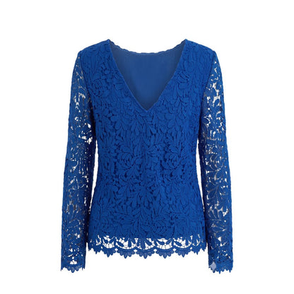 Trussardi Jeans Blue Polyester Women Shirt