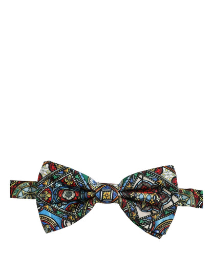 Dolce & Gabbana Men Multicolor Sicilian Adjustable Neck Papillon Bow Tie
