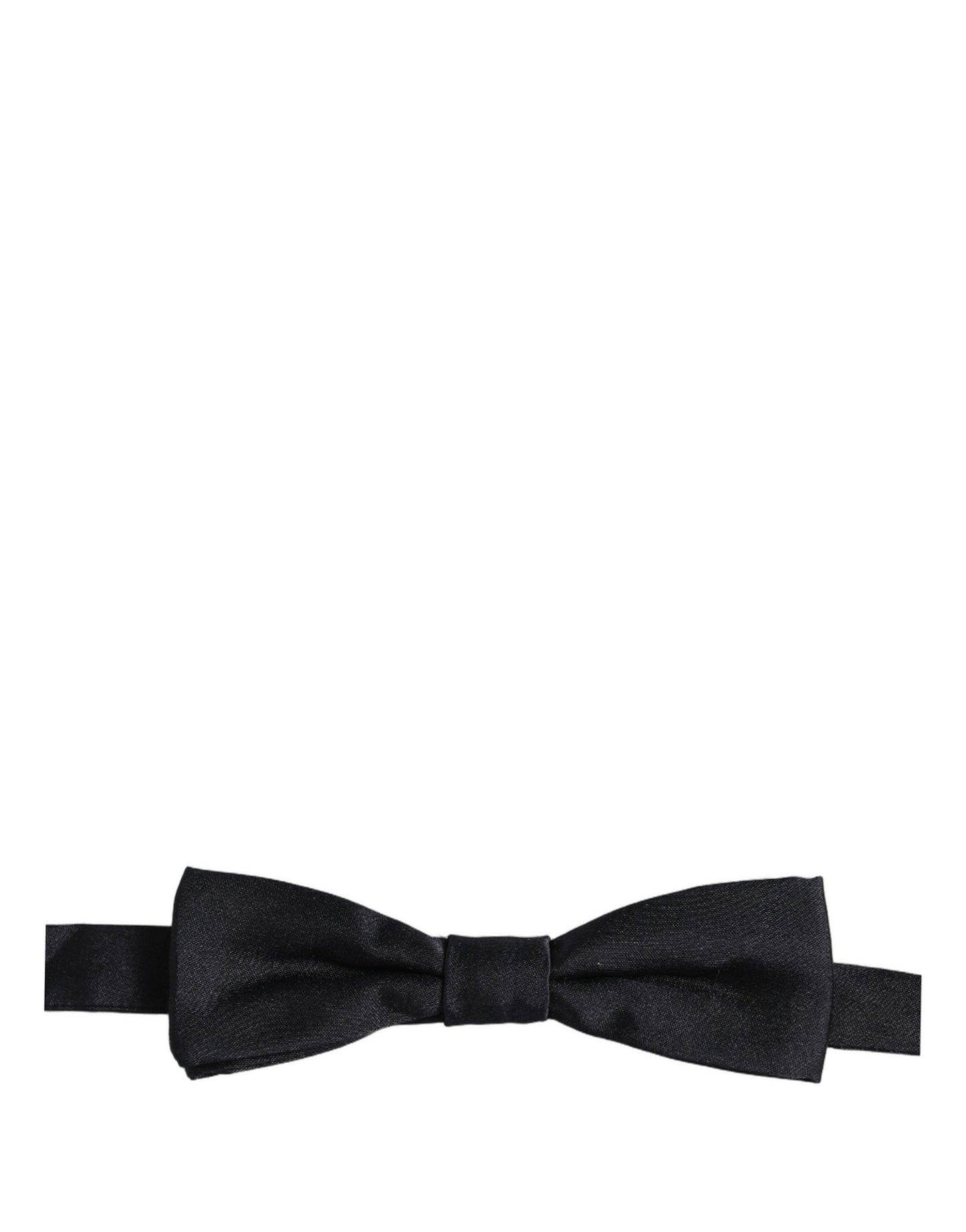 Dolce & Gabbana Men Black 100% Silk Adjustable Neck Papillon Bow Tie